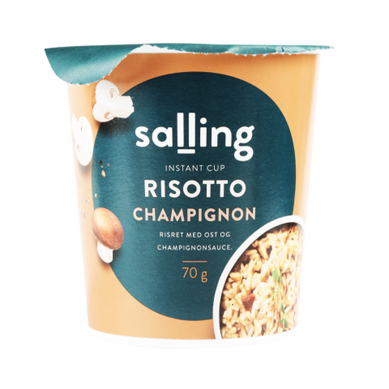 Risotto juustu ja šampinjonikastmega Salling 70g