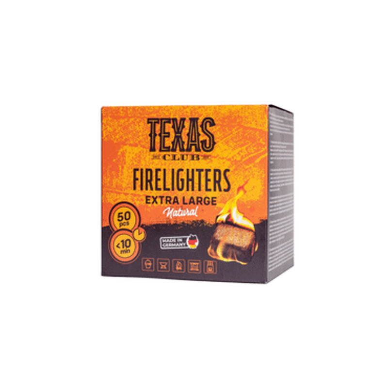 Süütekuubikud TEXAS CLUB 50tk