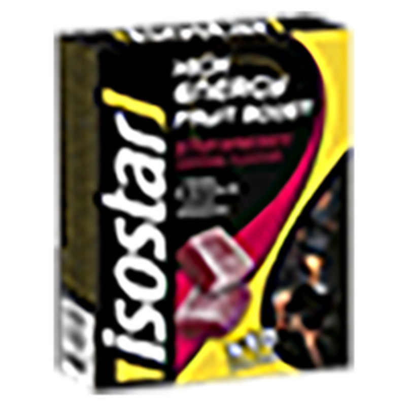 Isostar Maasikamaitselised energiarikkad marmelaadikommid kofeiiniga(10x10g)