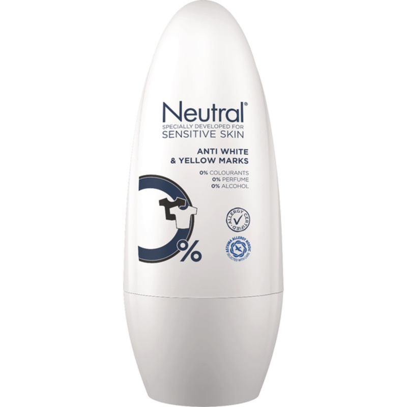 NEUTRAL Roll-on Deodorant Sensitive Skin White&Yellow 50ml