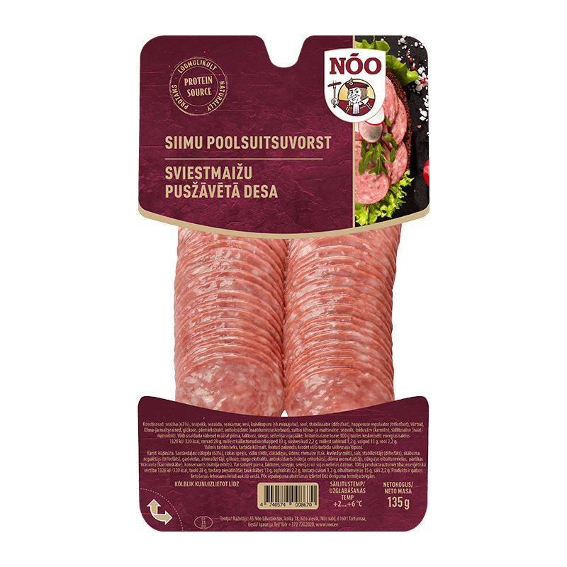 Nõo Poolsuitsuvorst Siimu 135g