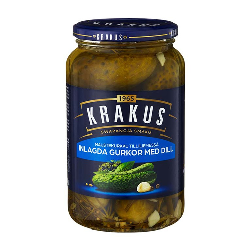 Marineeritud kurk tilliga, KREKUS, 920 g