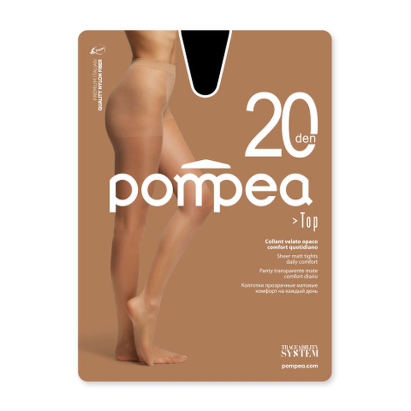 Naiste sukkpüksid Pompea Top 20 nero 4