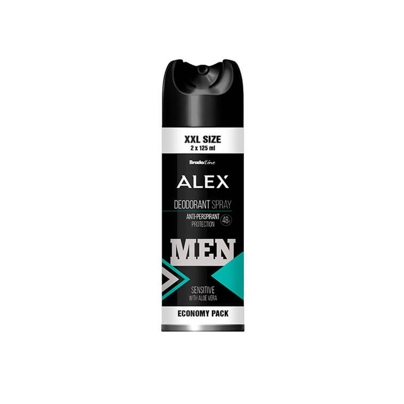 Deospray meestele Alex XXL Sensitive 250ml