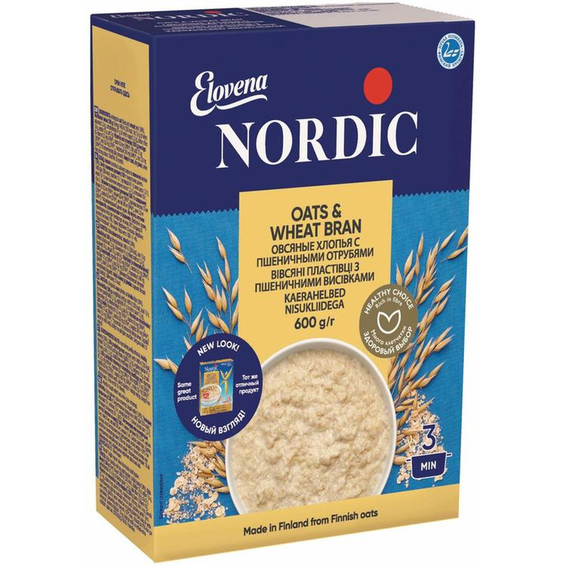 Kaerahelbed nisukliidega, NORDIC, 600 g