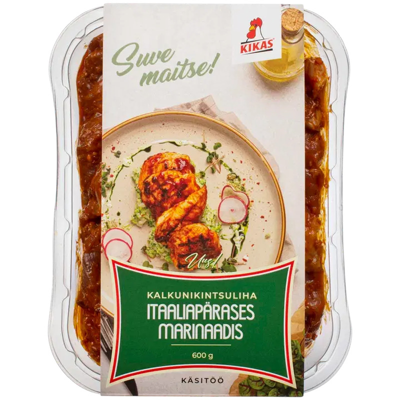 Kikas Kalkunikintsuliha itaaliapärases marinaadis. 600 g