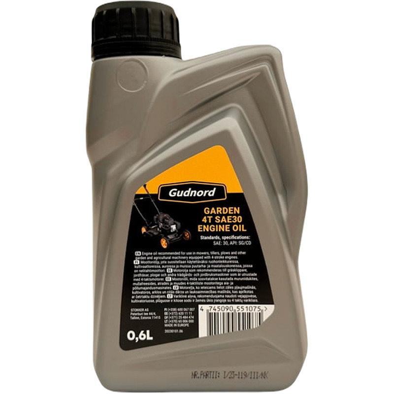 Muruniidukiõli Garden 4T SAE30 0,6L