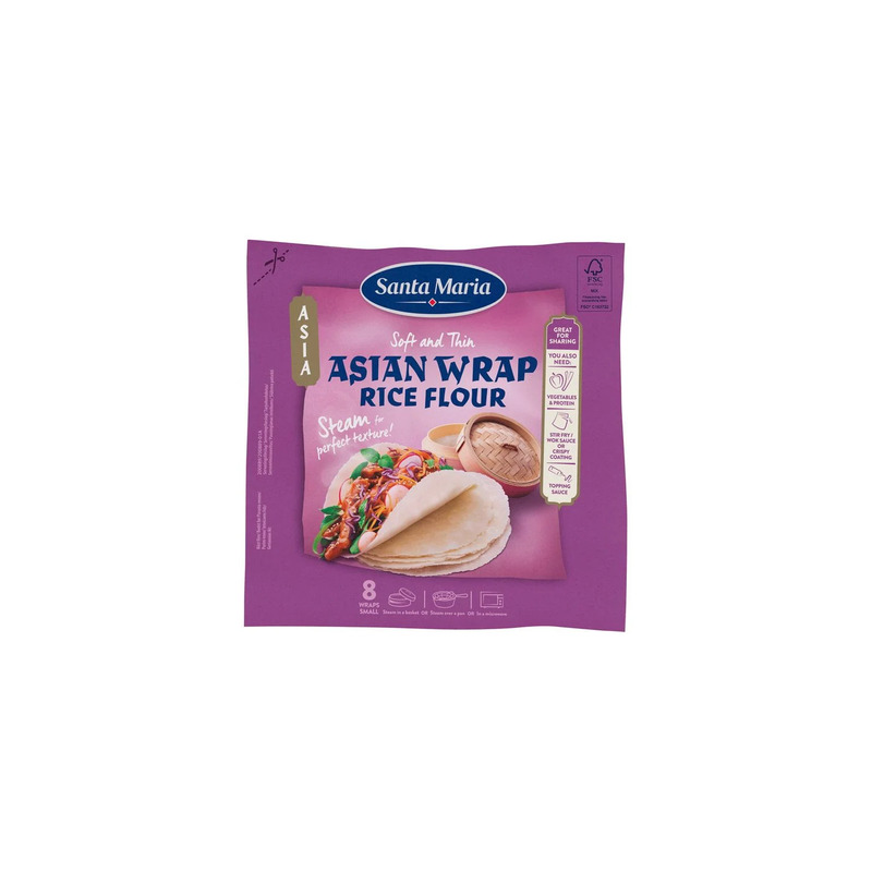 KAST 18 tk! Santa Maria väikesed aasiapärased vrapid riisijahust 230g