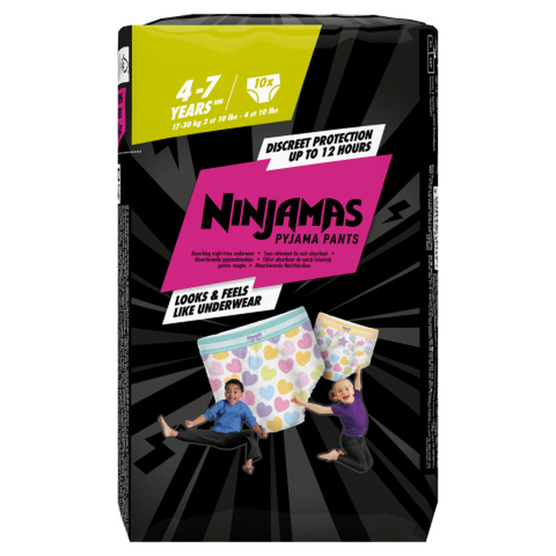 Öömähkmed Pampers Ninjamas Heart JP S7, 10tk