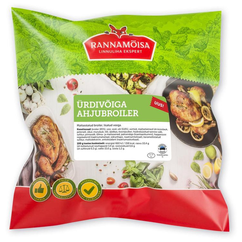 Rannamõisa Ürdivõiga Ahjubroiler U 2Kg