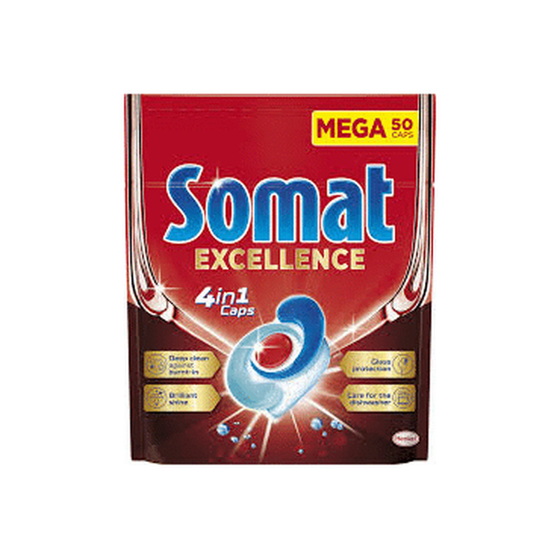 Nõudepes.kaps.SOMAT Excellence 4in1 50tk