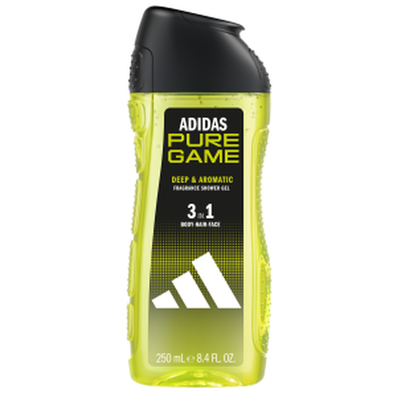 Dušigeel Pure Game 3in1 meeste, ADIDAS, 250ml