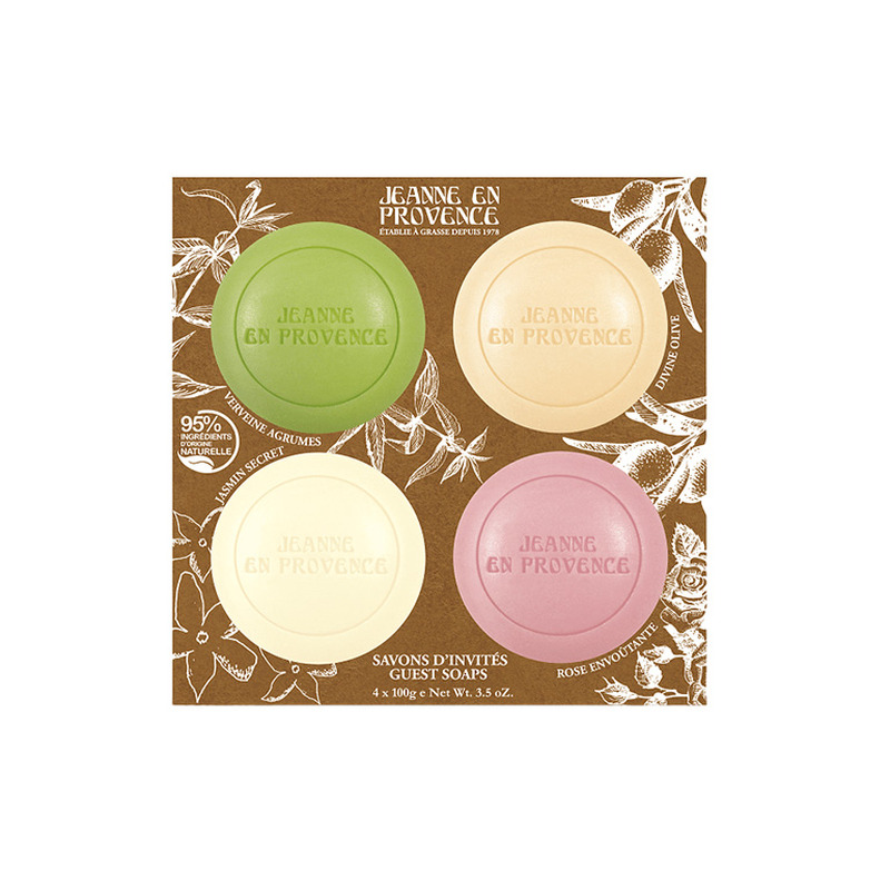 Kinkekomplekt Jeanne en Provence 4 Seepi 100g