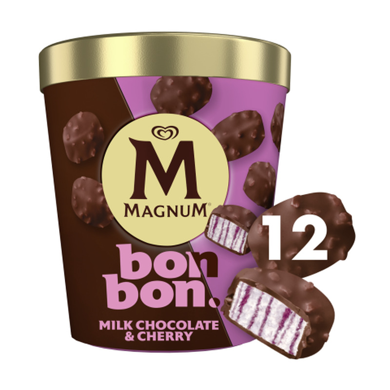 Jäätis Magnum Chocolate & Cherry 12x17ml/168g