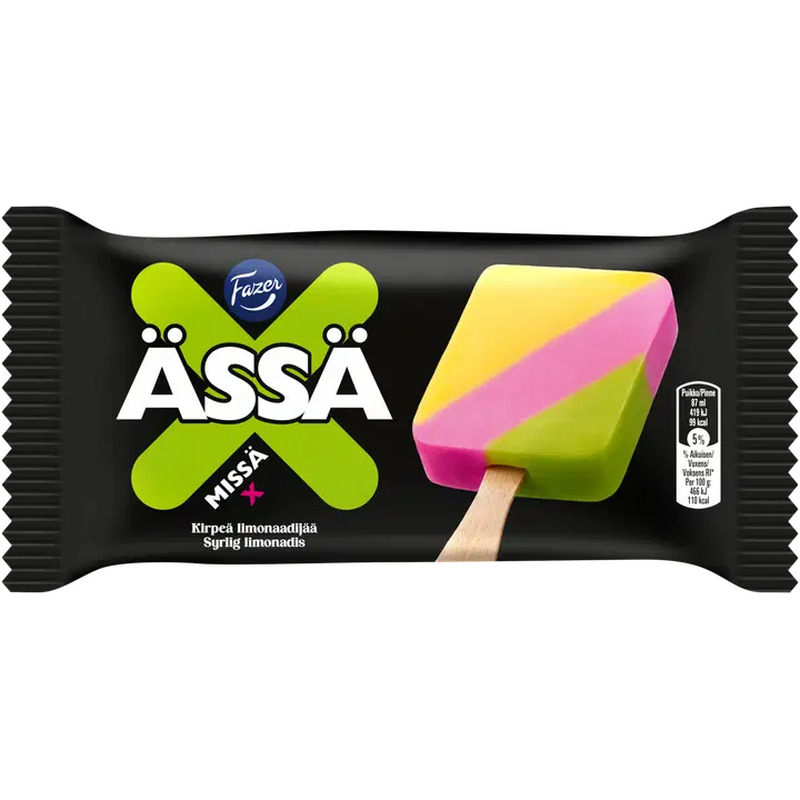 Fazer Ässä Missä X limonaadijää 90 g/87 ml