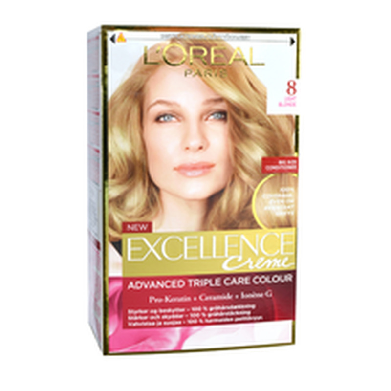 Excellence creme püsivärv 8 light blonde