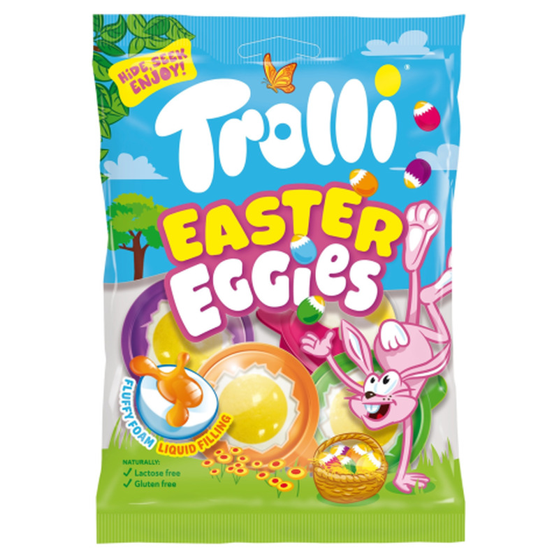 Kummikommid Trolli Easter Eggies 75g