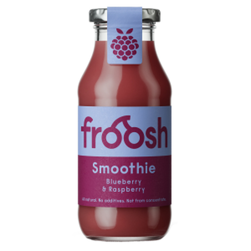 Smuuti mustika ja vaarika, FROOSH, 250ml