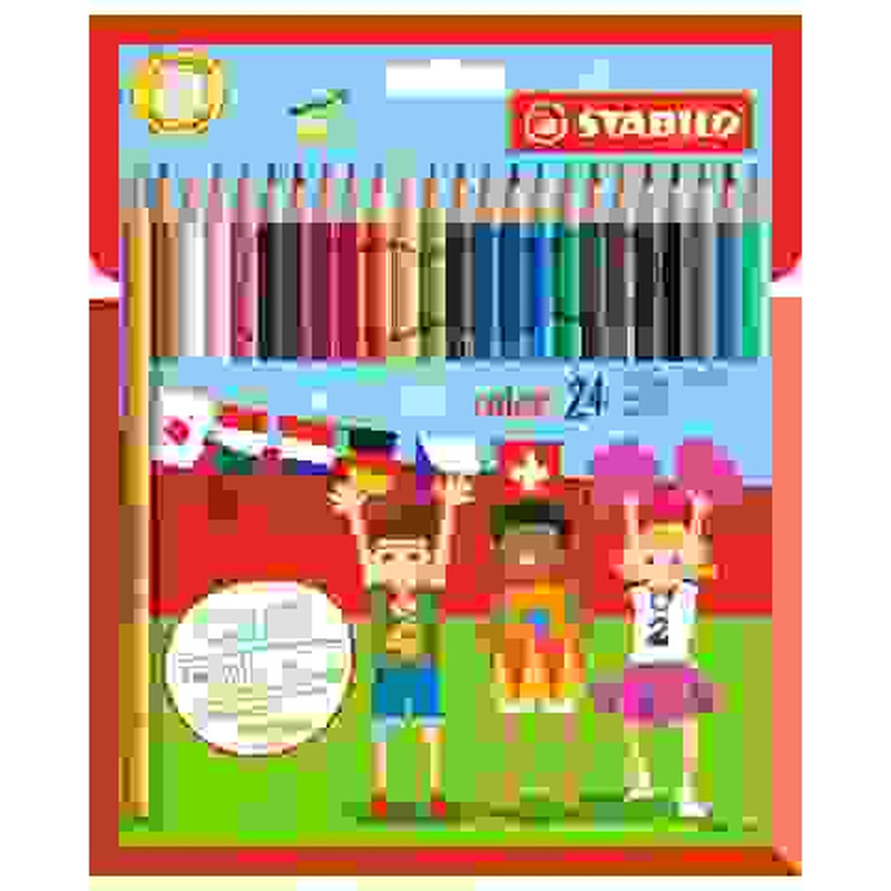 Värvilised pliiatsid Stabilo Color 24 värvi