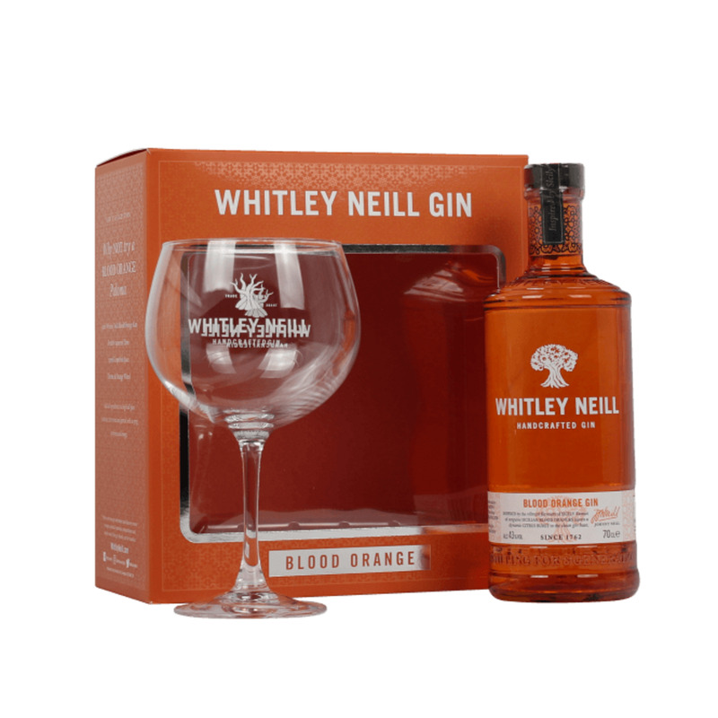 WHITLEY NEILL Blood Orange Gin 43% 70cl+klaas(karbis)