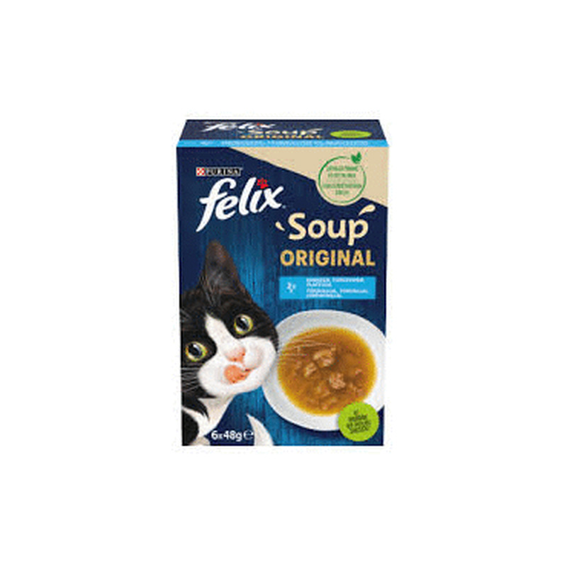 Kassisööt supp FELIX kala 6x48g