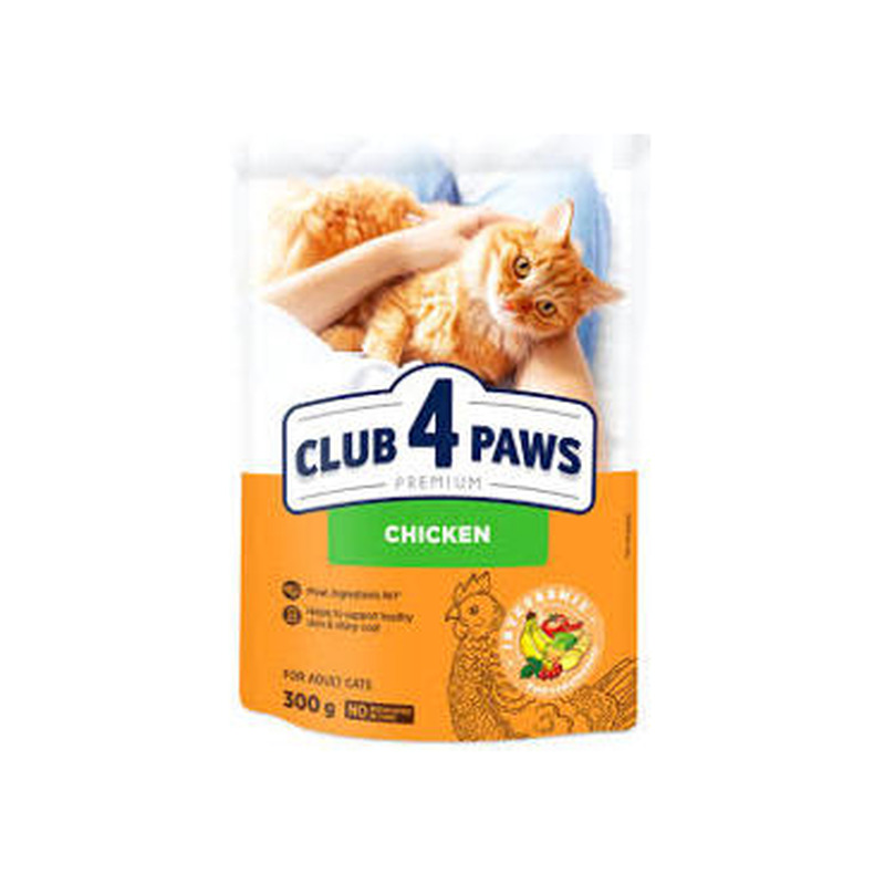 Kassi kuivtoit CLUB 4 PAWS kana 300g