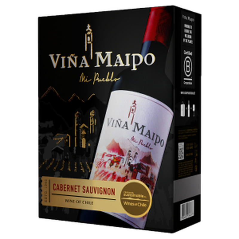 Pv Vina Maipo Mi Pueblo Cab.Sauv.3L BIB
