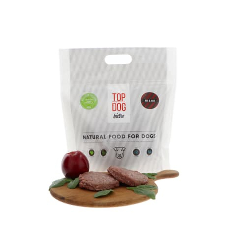 Koeratoit Top Dog veis ja part, külmutatud 1,6kg