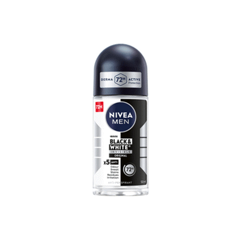Rulldeo NIVEA B&W Invis.Origin.Men 50ml