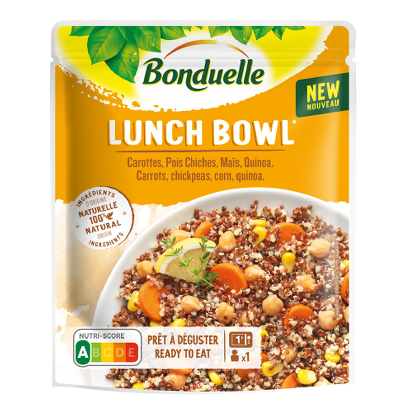 Kinoa ja köögiviljadega Lunch Bowl Bonduelle 250g