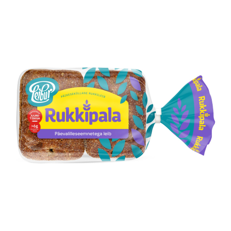 Leib päevalilleseemnetega Rukkipala Leibur 360g