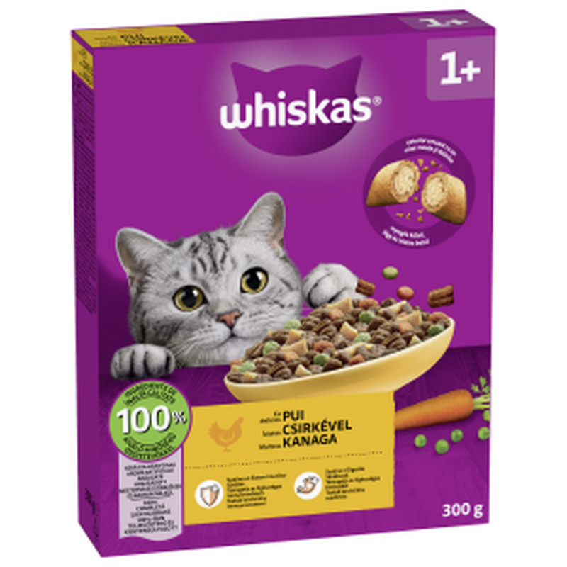 Whiskas kuivt.kassile 300g kanalihaga