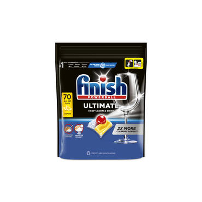 Nõudepes.kaps.FINISH Ultimate Lemon 70tk