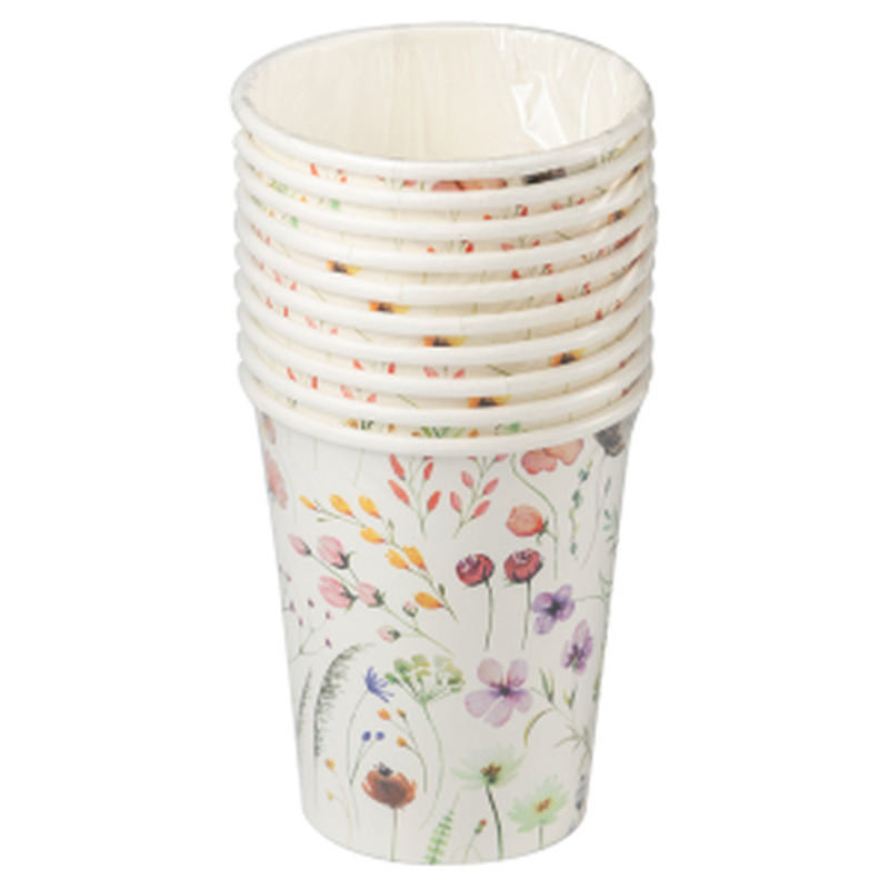 Papptops Põllulilled 250ml 10tk