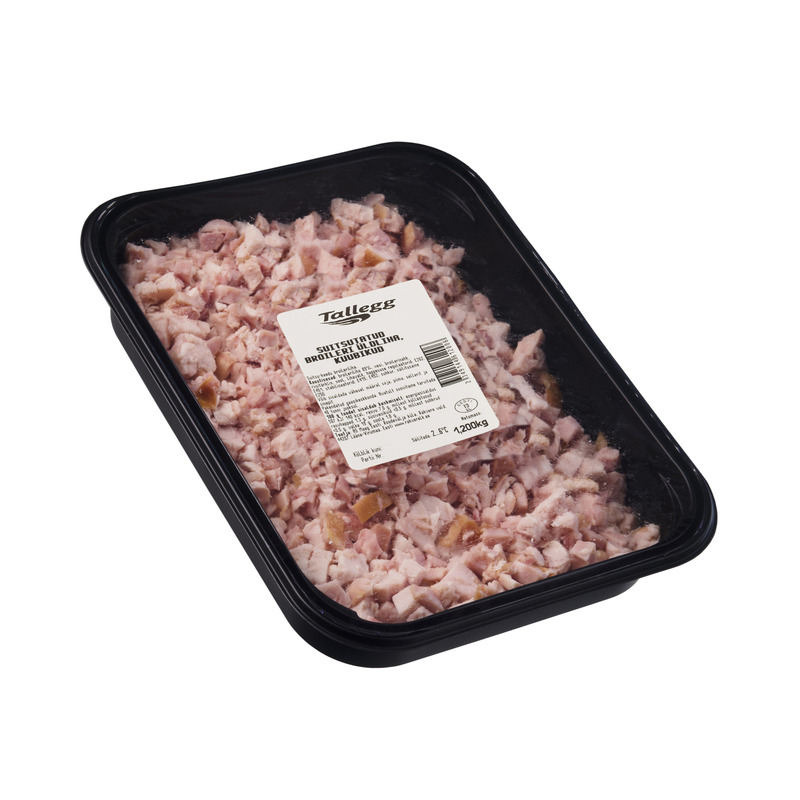 TALLEGG Suitsutatud broileri üldliha kuubikud 10x10mm kg(MAP