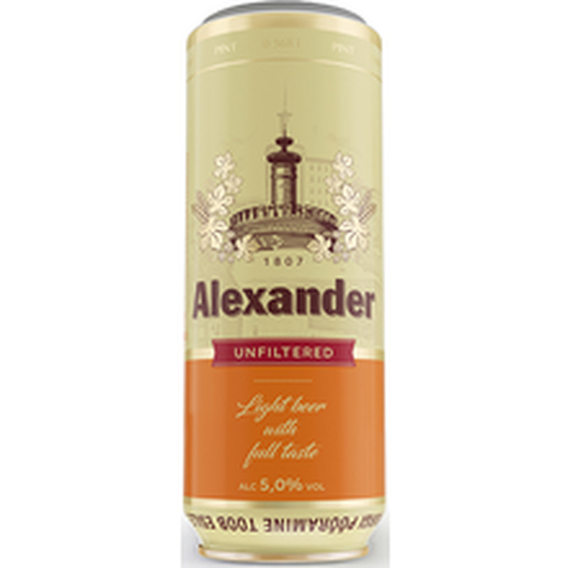 Õlu filtreerimata, ALEXANDER, 568 ml
