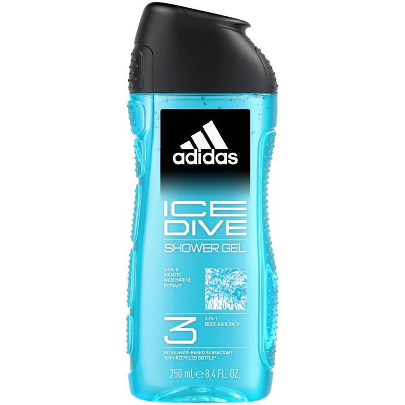 Dušigeel 3in1 Ice Dive, ADIDAS, 250 ml