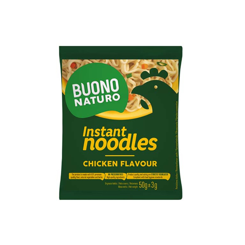 Kiirnuudlid kanamaitselised, BUONONATURO, 50 g