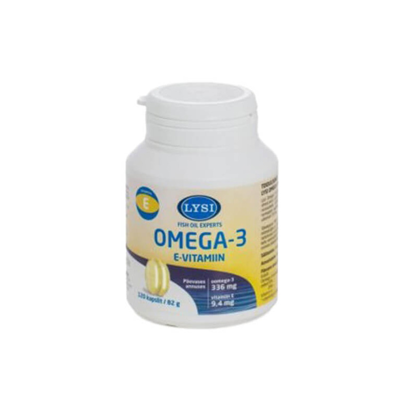 Lysi Omega-3 Kalaõli & E-vitamiini Kapslid 120tk