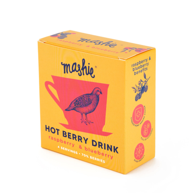 Marjapüree vaarika-mustika Mashie Nordic Berry Original 45g
