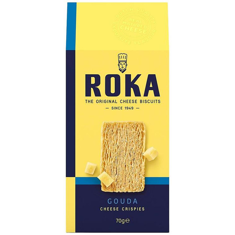 Krõbedad küpsised Gouda juustuga, ROKA, 70 g