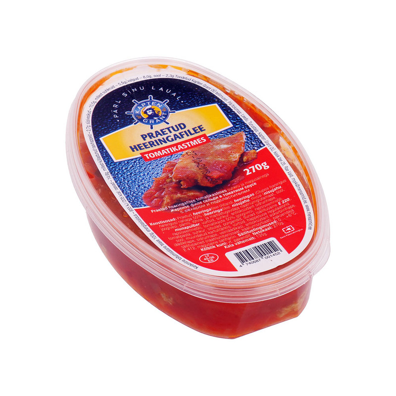 Kapten Grant Praetud Heeringafilee Tomatikastmes 270g