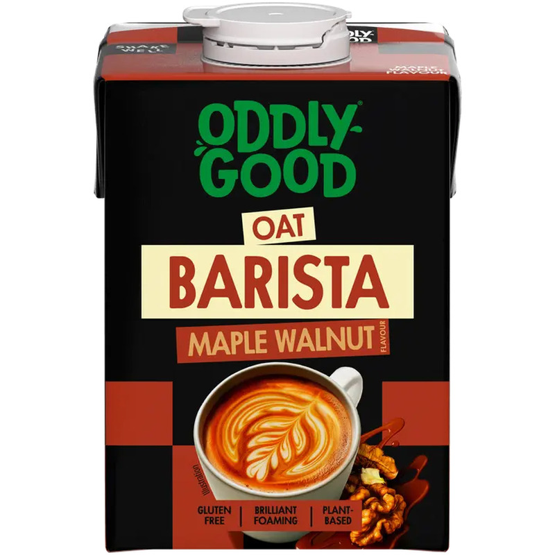 Oddlygood Barista kaerajook vahtrasiirupi-kreekapähkli maitsega, gluteenivaba, 500ml