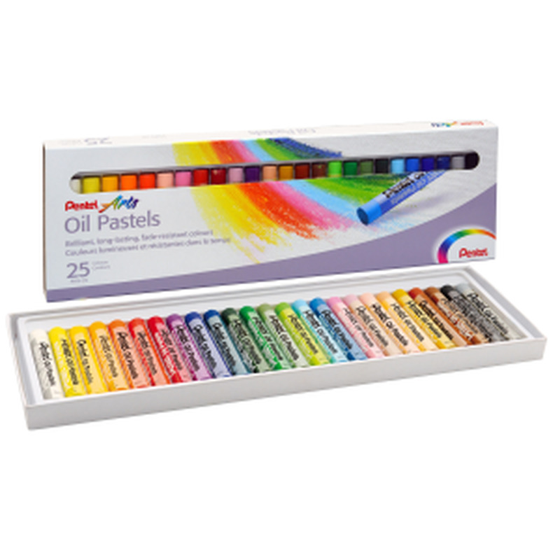 Õlipastellid Pentel 25värvi
