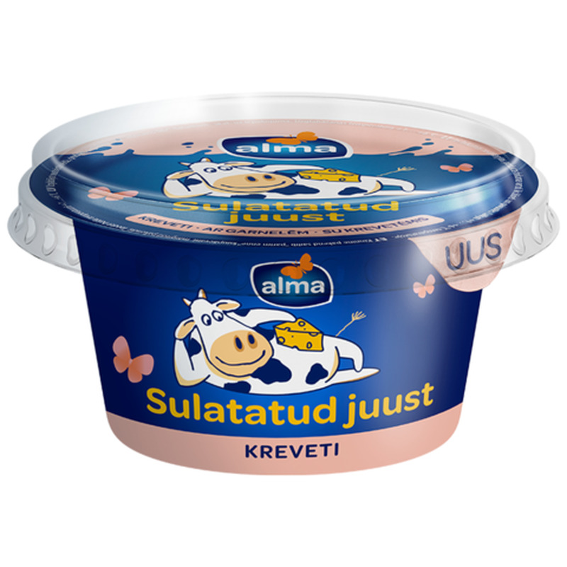 Sulatatud juust krevetiga Alma 200g