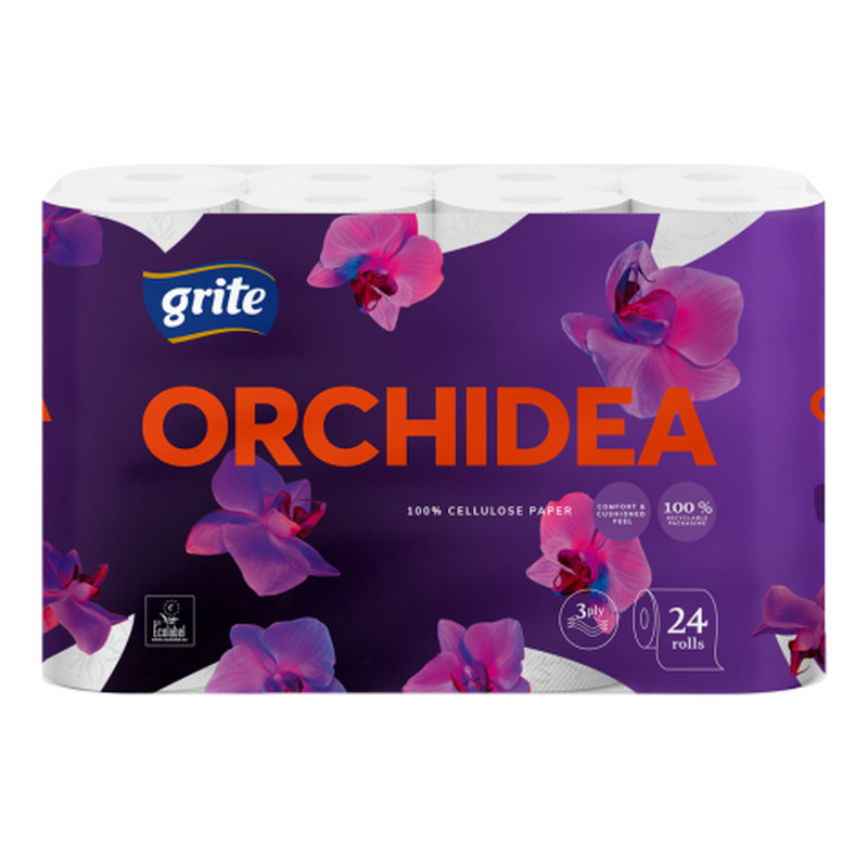 Tualettpaber Grite Orchidea 3-kihiline 24 rulli