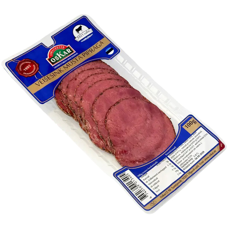 Oskar Veiselihasink musta pipraga 100g