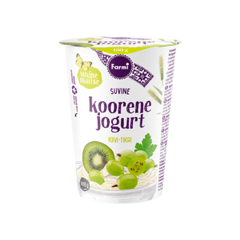 Koorene jogurt FARMI kiivi-tikri 400g