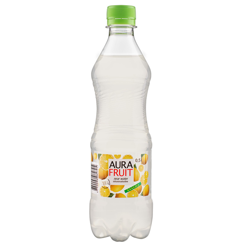 Sidrunijook karboniseeritud, AURA FRUIT, 500 ml