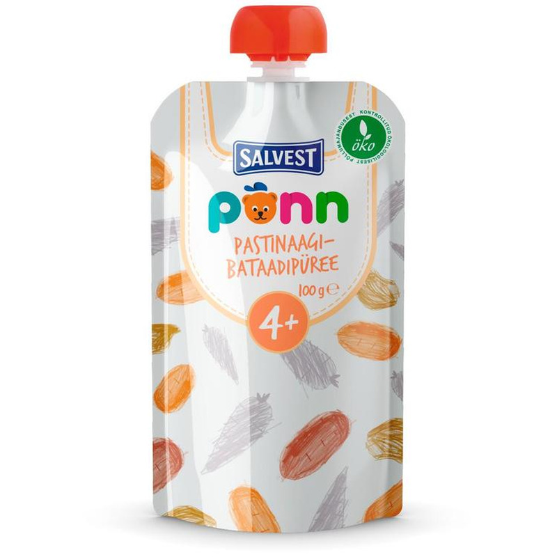 Pastinaagi-bataadipüree, 4+ mahe, PÕNN, 100 g
